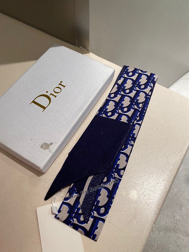 Dior專櫃新款迪奧D字母飄帶多功能發束領巾絲巾綁帶 mmyj1590